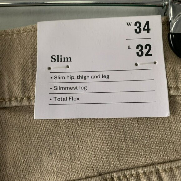 Men's Lightweight Colored Slim Fit Jeans - Goodfellow & Co 32 x 34 Tan - Picture 6 of 11